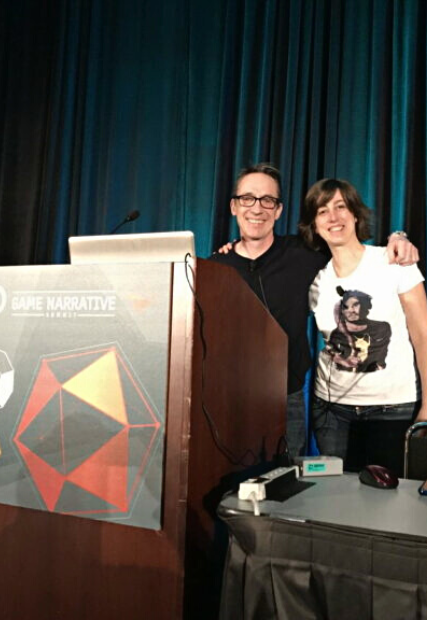 John Yorke Caroline Marchal at GDC Game Developers Conference